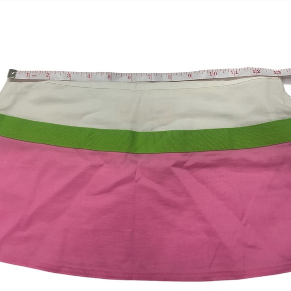 London Jean size 0 skirt pink white green stripe - Picture 4 of 4